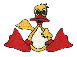 Vyšívané nažehlovací obrázky velké - kačer